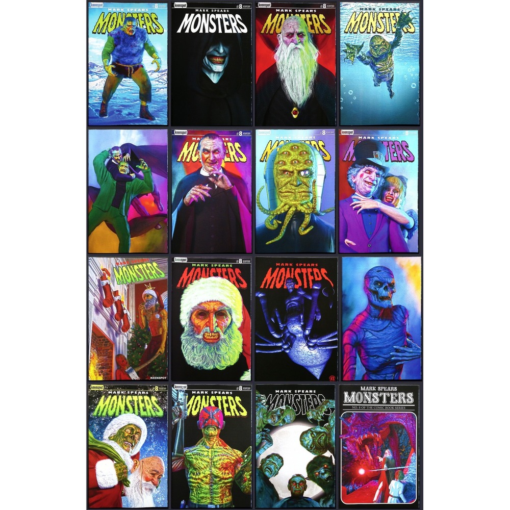 Mark Spears Monsters Issue 8 Keenspot 2025 Winter Horrorland 16x Comic Book Lot‎